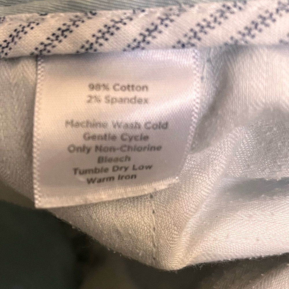 TALBOTS pale mint green signature slim crop pants - Picture 4 of 9